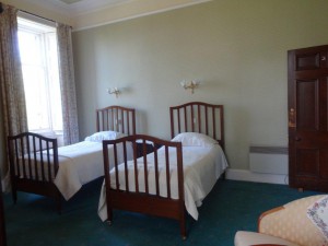 Twin room bed and breakfast from £80 per night